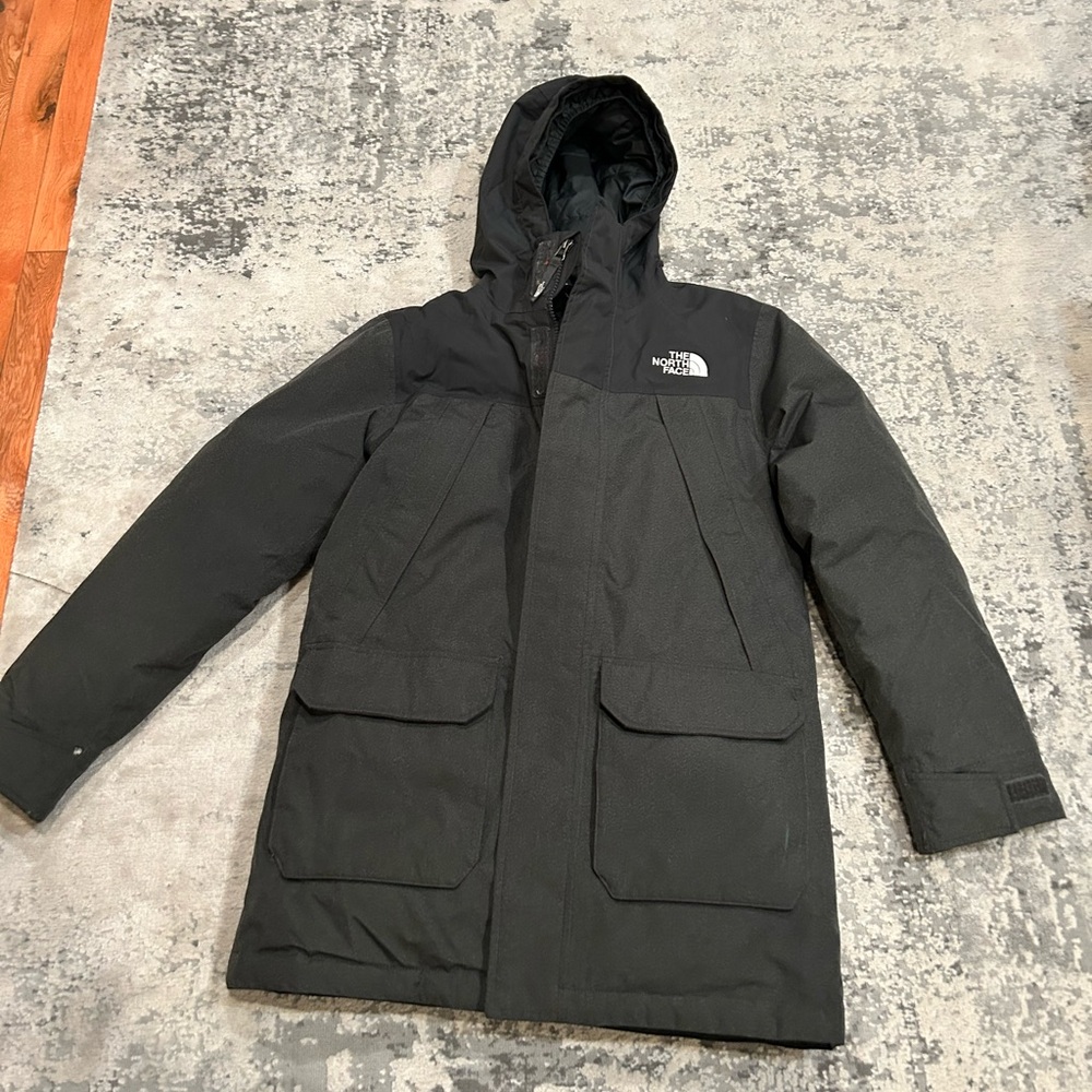 COPY - The North Face Boy’s Black/grey Hooded Jacket